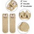 thumbnail image 4 of PUMIER 3 Pairs Womens Fuzzy Socks Winter Warm Fluffy Soft Slipper Home Sleeping Cute Animal Socks Christmas Socks, 4 of 7