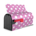 thumbnail image 3 of Naloa Purple And White Polka Dot Mailbox Covers Magnetic Post Box Cover Post Letter Box Cover Garden Decor-25.5x21 in, 3 of 8