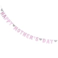 thumbnail image 2 of Fymlhomi 3 Meters Happy Mother's Day Banners Glitter Streamer Mother's Day Bunting Garland Decoration Mother's Day Favors Pink Party Supplies, 2 of 5