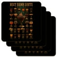 thumbnail image 1 of Best Shots in the World Alcohol Shot Glasses Low Profile Novelty Cork Coaster Set, 1 of 4