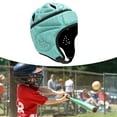 thumbnail image 1 of Adults Rugby Helmet Rugby Headgear Soft Padding Rugby Protective Cap Flag Football Helmet for Pitcher Rugby Playing Men Women Light Green, 1 of 8