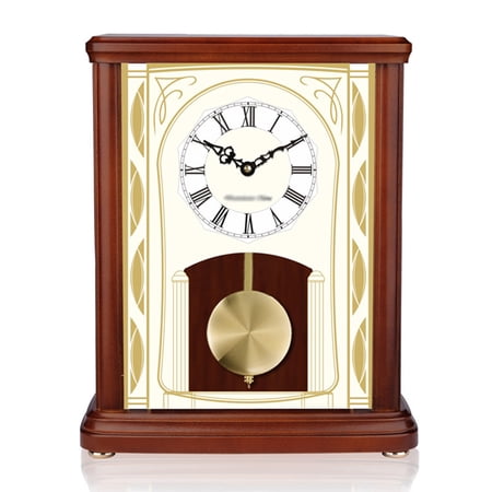 Vintage Desk Clock Vintage European-Style Table Clock Antique Wall Clock with Pendulum for Home Decoration