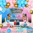Boxing Theme Gender Reveal Party Decorations, Pink and Blue Gender