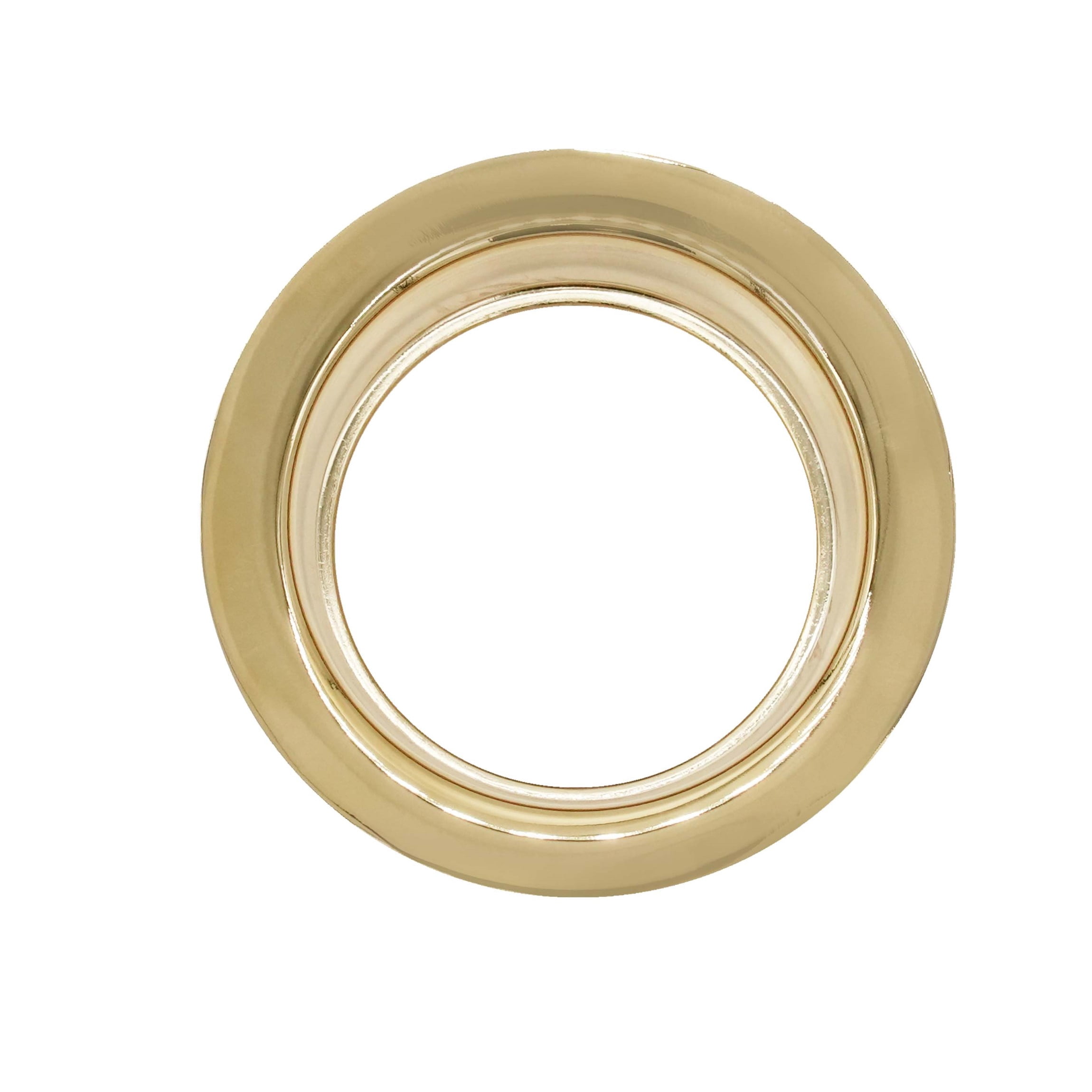 Westbrass 3-1/2" EZ-Mount Kitchen Sink Waste Disposal Drain Trim Set, Polished Brass