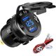 thumbnail image 1 of Cargador De Voiture Rapide Usb Deux Qc3.0 Usb Les Ports, 12v / 24v 36w Tanche Avec Voltmtre Numrique Led Pour Moto, Caravane, Camion, Bateau Et Pl, 1 of 5