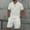White(2025), variant on Yiliang Men's 2 Piece Tracksuit Set Short Sleeve Tee and Athletic Shorts For Gym or Home