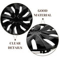 thumbnail image 3 of Pawsdot Black PP Wheel Hub Center Caps for Car Stylish Exterior Accessory, 3 of 7
