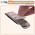 thumbnail image 3 of Extra-Large Lightweight Stainless Steel Universal Adhesive Clip Hip Clip Pocket Clip Belt Clip Phone Clip Attachment For Smart Phones Hard Cases Holster GPS Walkie-Talkie, 3 of 5