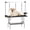 Black, variant on POVANLI 47" Large Dog Grooming Table, Portable Foldable Pet Grooming Station at Home with Adjustable Cat Drying Desktop, Arms, Nooses, Mesh Tray, Weight Capacity 300lbs (Pink)