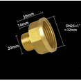 CHENGSI For Brass Hex Bushing Reducing Connector 2PCS G1/2 Male To G3/4