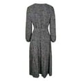 thumbnail image 7 of LEEYNEER Winter Fall Dresses for Women Long Sleeve Wrap Vintage Tiered Split Fall Belted Flowy Midi Long Dress, 7 of 7