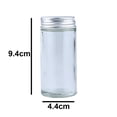 thumbnail image 2 of Glass Spice Jars, Empty Spice Bottles with Shaker Lids and Airtight Metal Caps Condiment Pots, Salt & Pepper Shaker Container Fits in Home,Kitchen,Barbecue, 2 of 5