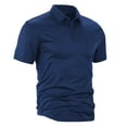 thumbnail image 5 of ZVNAΖH Men's Polo Shirts, Tactical Short Sleeve Golf Performance Shirts, Lightweight Pique Casual Collared T-Shirt, 5 of 6