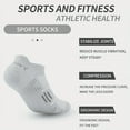 thumbnail image 6 of 2 Pairs Ankle Running Socks Low Cut Breathable Sports Tab Cushioned Casual Cotton Socks for Men and Women , Athletic Cushioned Low Cut Running Socks for a Secure Fit, 6 of 8