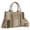 Tan, variant on Wrangler Womens Canvas Woven Tote Bag Top Handle Boho Shoulder Bags With Strap, Jean
