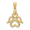 thumbnail image 1 of Pendentif Ange Concave avec Cœurs Finition Or Jaune 14K, 1 of 4
