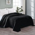 thumbnail image 3 of Manta Exclusivo Mezcla Fleece Queen, 230 x 230 cm, color negro, 3 of 9