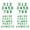 Green, variant on 72 Count Sturdy Embroidered Letter Applique Patches for Clothing Repair Craft Projects and Decoration