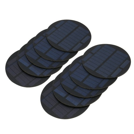 

10Pcs Round 5.5V 120MA 0.55Watts Solar Cells - Battery Charger Regulator Voltage LED Lamp Solar Panel 3.2