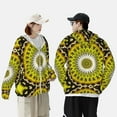 thumbnail image 6 of Haiem Yellow Mandala UPF 50+ Fishing Shirts for Men Long Sleeve UV Sun Protection Hoodie Non-Mask Outdoor Hiking Shirts, 6 of 9