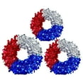 thumbnail image 6 of Yhmxh Independence Day Tinsel Wreath for Front Door, 16 Inch Red White Blue Memorial Day Wreath with Stars, 4th of July Decorations for Wall Home Farmhouse, Patriotic Party OrnamentS, 6 of 6