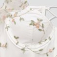 thumbnail image 6 of Corset Tops for Women Floral Embroidered Overbust Corsets with Mesh Long Sleeve Trendy Bustier Shapewear S, 6 of 7