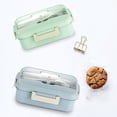thumbnail image 2 of Microwave Lunch Box Wheat Straw Children Box ;Microwave Food Container Kids School Office Portable Food Storage Container, 2 of 9