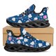 thumbnail image 1 of Yikeluo Zapatillas deportivas con estampado de dientes de dibujos animados para mujer, zapatos de malla para dentista, ligeros e informales, para playa y verano, 1 of 6