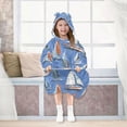 thumbnail image 7 of joogoo Wearable Blanket Hoodie for Sailboats Blue Oversized Sherpa Hooded 3-14 YR M, 7 of 7