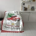 thumbnail image 4 of Xmas Tree Farm Truck Throw Blankets, This is My Christmas Movie Watching Blanket Decorative Soft Fleece Blanket for Home Sofa Couch Chair Living Bedroom,60x80 inches, Red White, 4 of 5