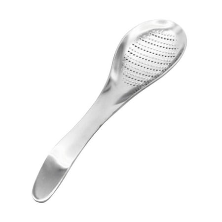 

Kitchen Gadget Stainless Steel Grinding Spoon Stainless Steel Garlic Press and Garlic Slicer Mincer and Crusher Garlic Press Professional Garlic Presser Grinding Kitchen Cooking Tools