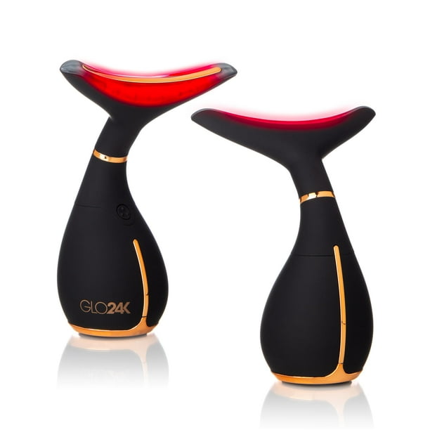Beauty Device GLO24K, luz roja para rostro y cuello, paquete de 2 unidades