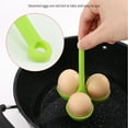 thumbnail image 4 of keepw Silicone Egg Cooker 3 Hole Handheld Solid Color Reusable Washable Household Kitchen Boiler Cooking Tool Accessories Blue, 4 of 6