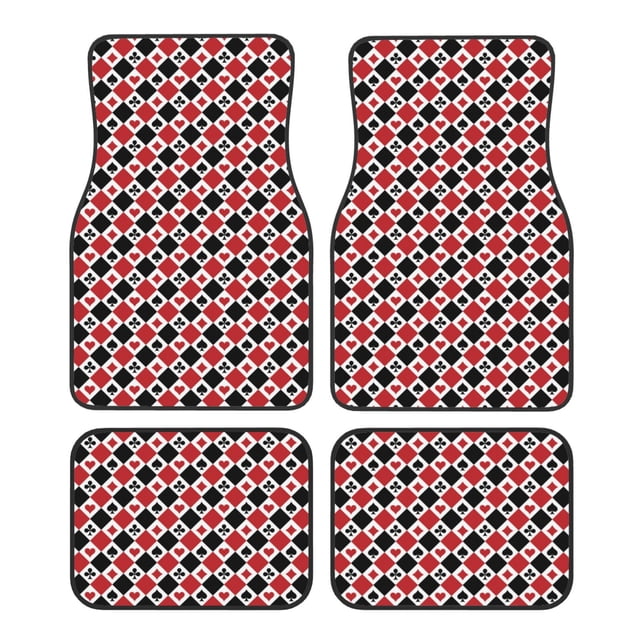 Disketp Playing Cards for Crystal Velvet Car Mats Four-Piece Set,All-Season Automotive Protection, Vehicles, Cars, Trucks, and SUVs,Anti-Slip Design