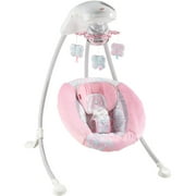 Fisher Price Pink Petals Cradle 'n Swing