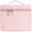 pink, variant on Cosmetic Case, Leather Makeup Bag, Portable Handheld Makeup Case, Detachable Compartments,black