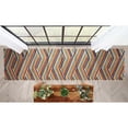 thumbnail image 6 of Well Woven Neema 2'7" x 9'10" Runner Indoor/Outdoor High-Low Stripes Terracotta Rug, 6 of 8