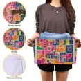thumbnail image 3 of Yayeee Canvas Storage Basket with Handles for Shelves Fabric Bins Closet Organizer, Art Map, 3 of 8