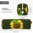 thumbnail image 3 of Fotbe Sunflower3 Estuche para Lápices de Cuero con Estampado, Estuche con Cremallera Resistente, Organizador Compacto y Elegante para Papelería, 3 of 7