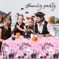 thumbnail image 3 of EP 3Pcs A Little Boo is On The Way Tablecloth A Little Boo is On The Way Baby Shower Party Decorations Disposable Plastic Table Cover Pastel Pink Halloween Baby Shower Decor for Girl, 3 of 6