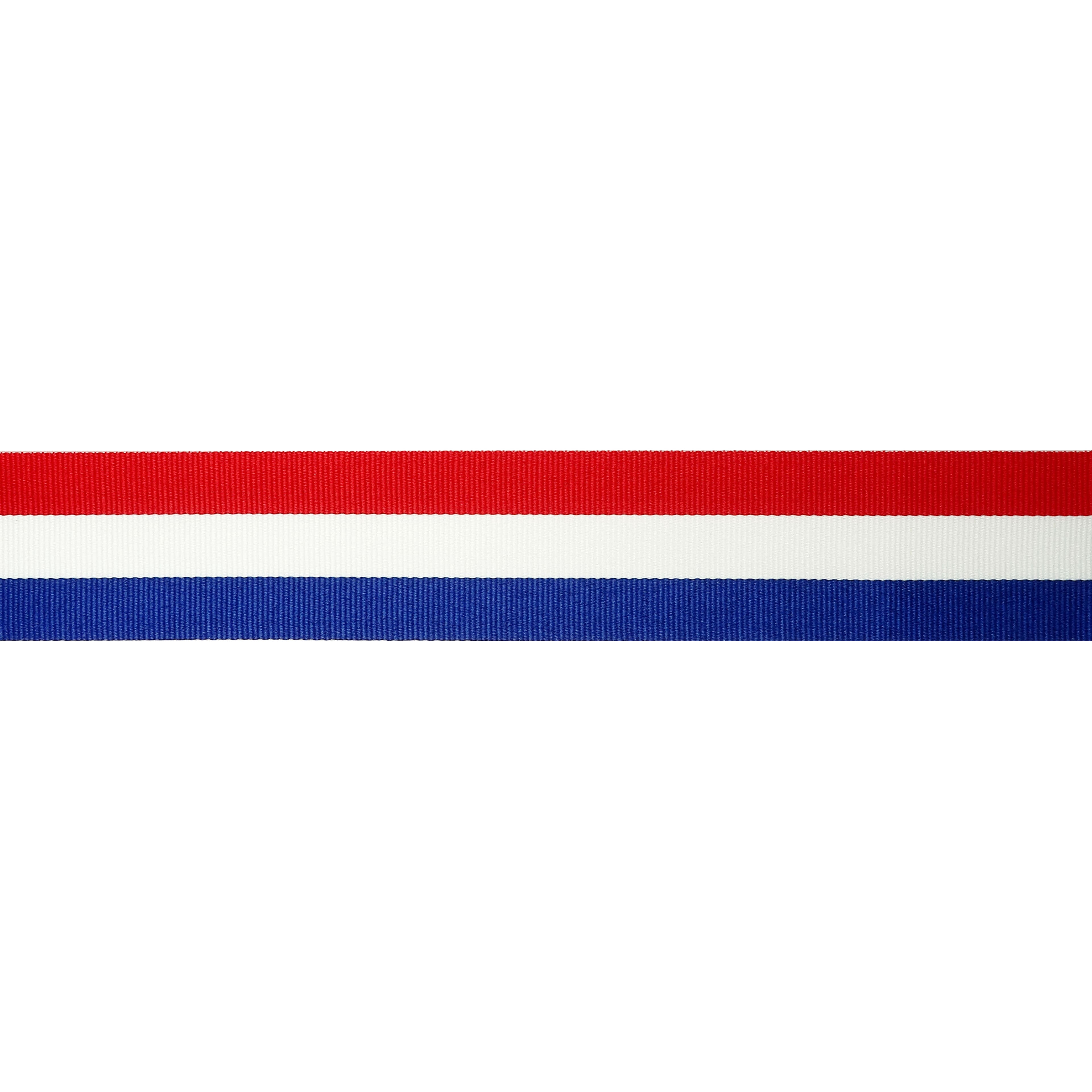 Celebrate It 1.5" x 3yd. Red, White & Blue Striped Ribbon - Non-Wired Woven Selvage Edge, Ideal for Patriotic Crafts, Gift Wrapping & Decor, 12 Pack