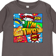 thumbnail image 4 of Inktastic I'm Two Comic Book Boys or Girls Long Sleeve Toddler T-Shirt, 4 of 5