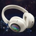 thumbnail image 2 of Wireless Over-Ear Bluetooth Headphones with Charging Cable, Noise Isolating, Up to 36 Hours Battery, Foldable Lightweight Design, Microphone for iPhone Android, 2 of 4