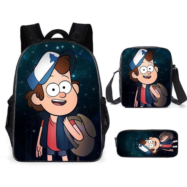 Set de mochilas Gravity Falls Satchel de poliéster para niños
