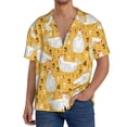 thumbnail image 1 of Fotbe Funny Chicken Camisa Estampada de Manga Corta para Hombre, Casual de Verano, Estilo Playero, Sin Arrugas-X-Large, 1 of 5