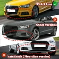 thumbnail image 6 of For 2017-2020 Audi A3 S3 Sport Carbon Look Front Bumper Body Kit Spoiler Lip, 6 of 6