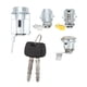 thumbnail image 1 of Kit de cilindro y barril de cerradura de puerta de encendido con 2 llaves - D2191608 Reemplazo compatible con Hilux LN80 LN85 LN90 LN105 LN108, 1 of 8