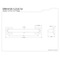 thumbnail image 2 of Kingston Brass DR614126 Claremont 12" Grab Bar, 1-1/4" Diameter, Polished Nickel, 2 of 2