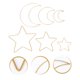 thumbnail image 5 of unbranded 6Ud Círculos De Hierro Dorados Para Manualidades Dreamcatcher Y, 5 of 8