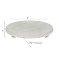 thumbnail image 3 of Solene White Marble Trivet, 3 of 3